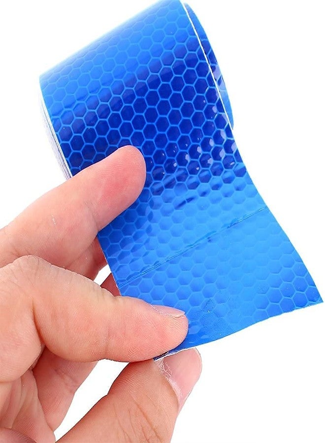 Bellveen Self Adhesive Reflective Honeycomb Warning Tape | Blue | 2” Inch X 5 Meter - Image 2